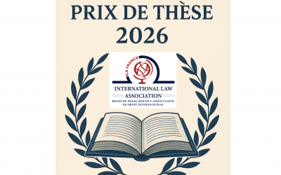 PRIX DE THÈSE 2026 – Appel à candidatures