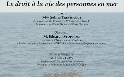 Conférence : Le droit à la vie des personnes en mer – 18 novembre 2025
